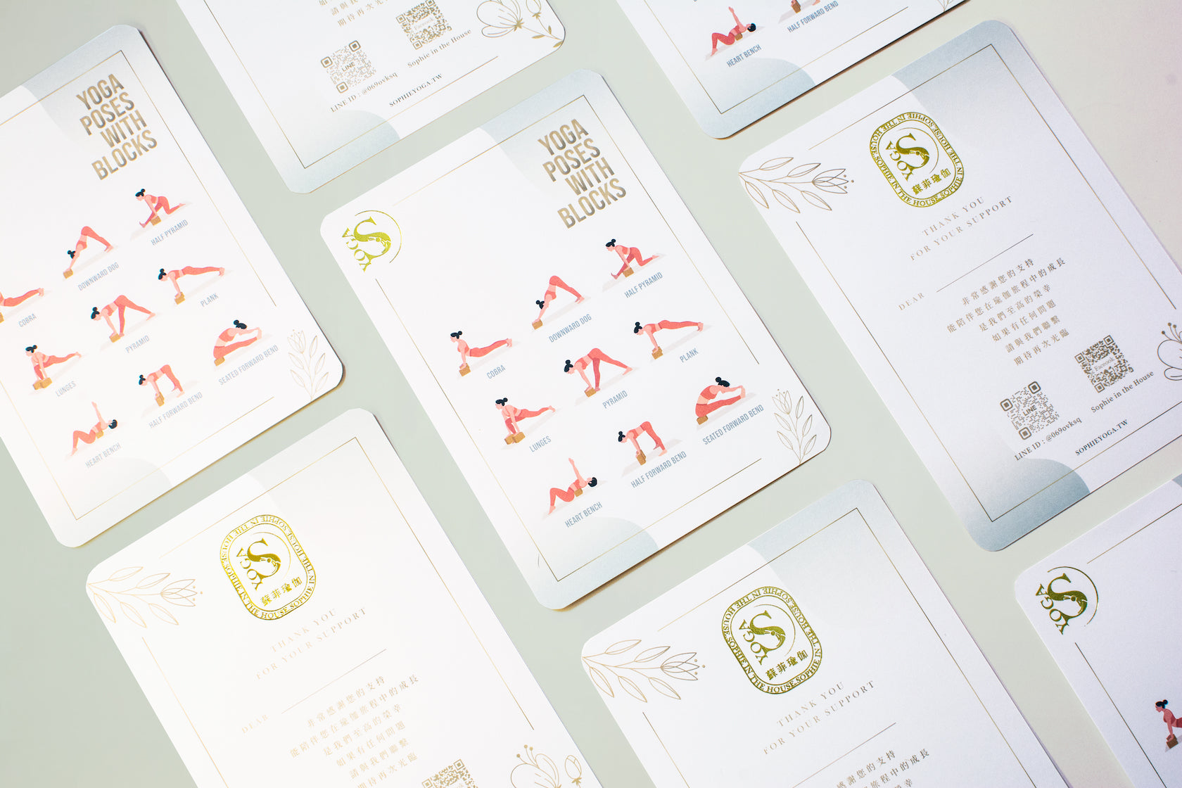 獨家手繪訂製系列┃高密度伴你成長瑜伽磚(早苗綠 Sapling Green)