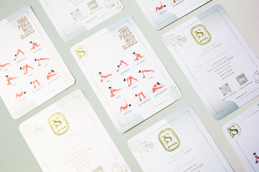 獨家手繪訂製系列┃高密度伴你成長瑜伽磚(薄櫻粉 Sakura Pink)