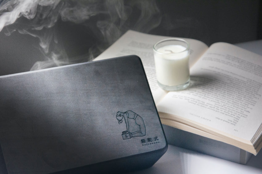 獨家手繪訂製系列┃高密度伴你成長瑜伽磚(具墨黑 Ink Black)