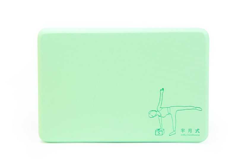 獨家手繪訂製系列┃高密度伴你成長瑜伽磚(早苗綠 Sapling Green)