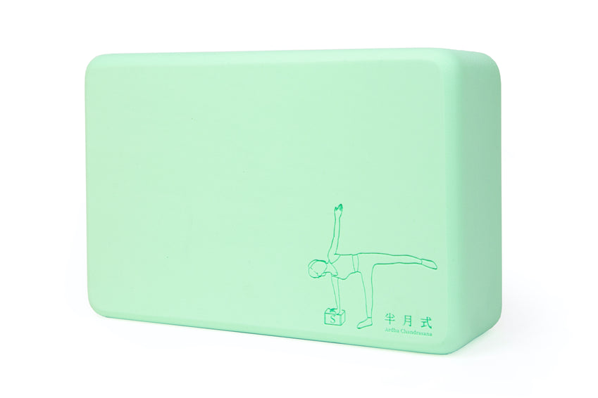 獨家手繪訂製系列┃高密度伴你成長瑜伽磚(早苗綠 Sapling Green)